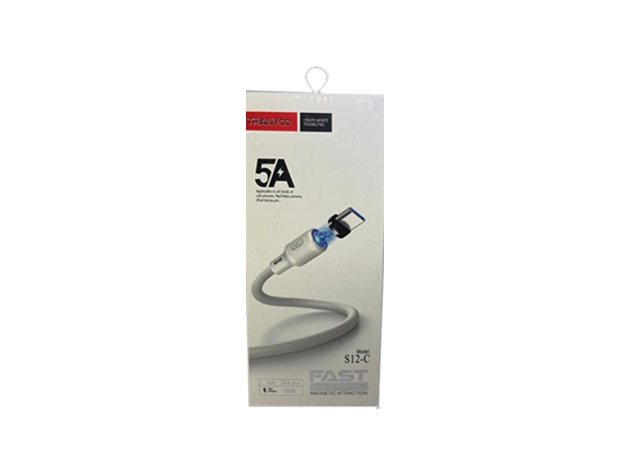 &ua CABLE CARGADOR IPHONE MAGNETICO TRANYCO 5A S12-I